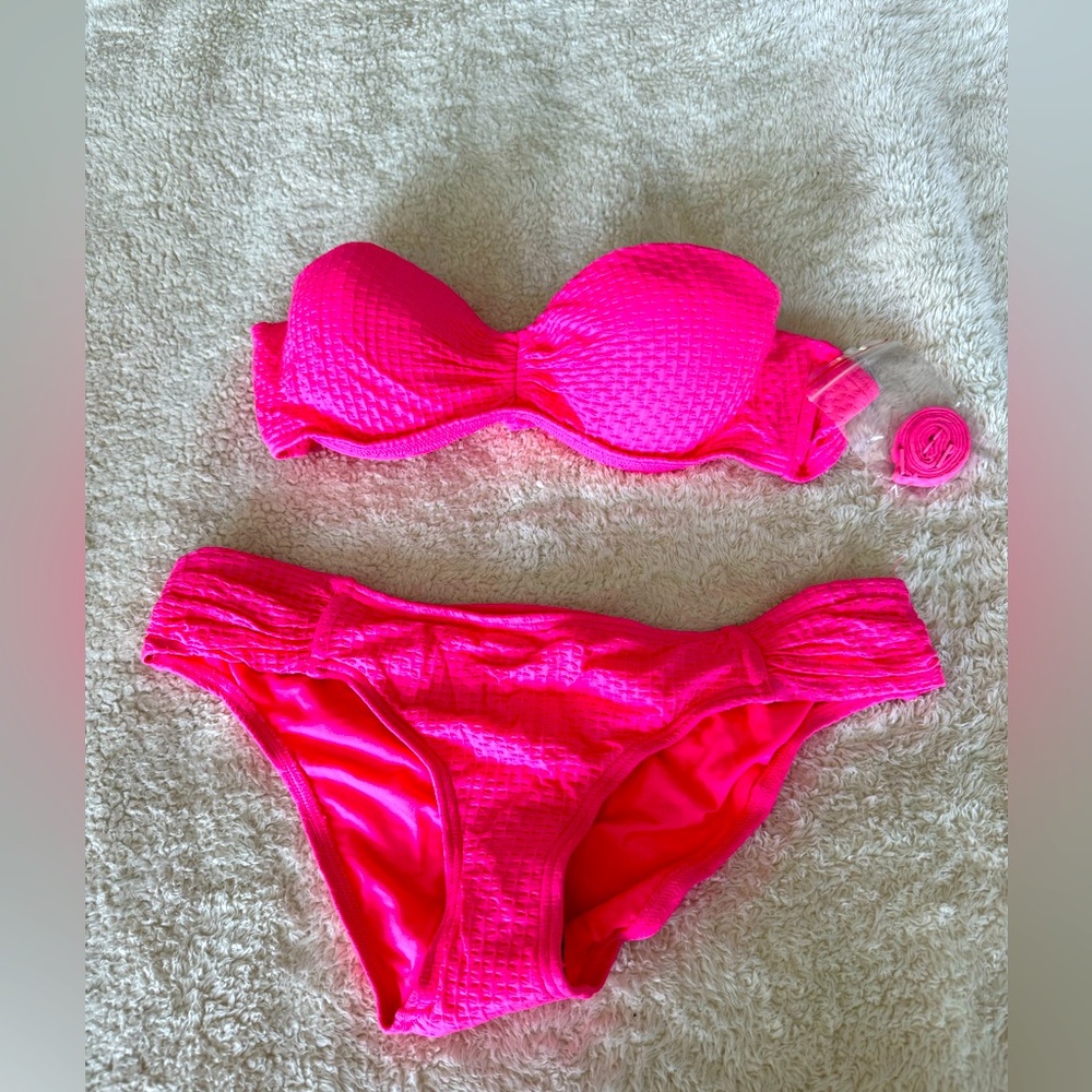 New small pink bikini